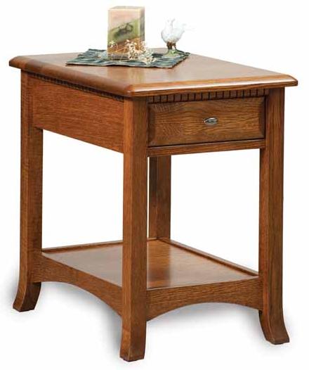 Carlisle Open End Table with Drawer