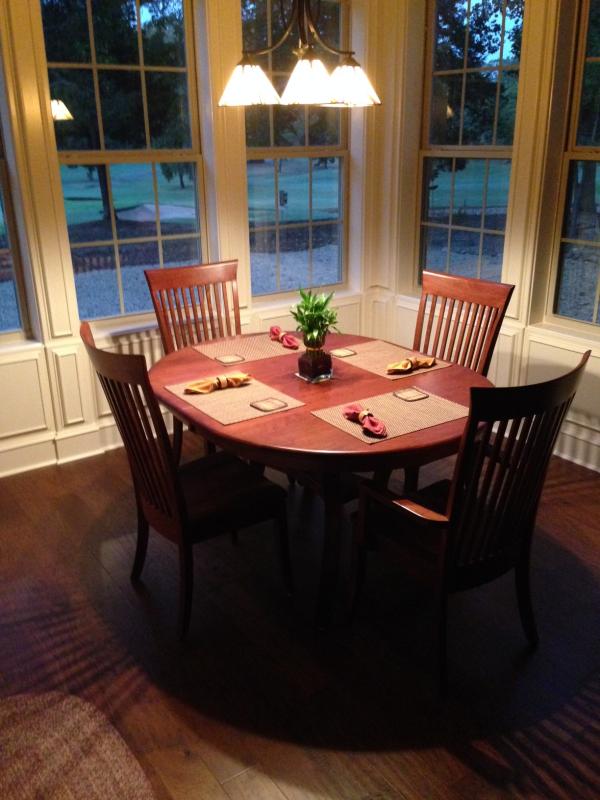 Carlisle Oval DIning Table and Carlisle Dining Chairs from Amish Furniture Factory