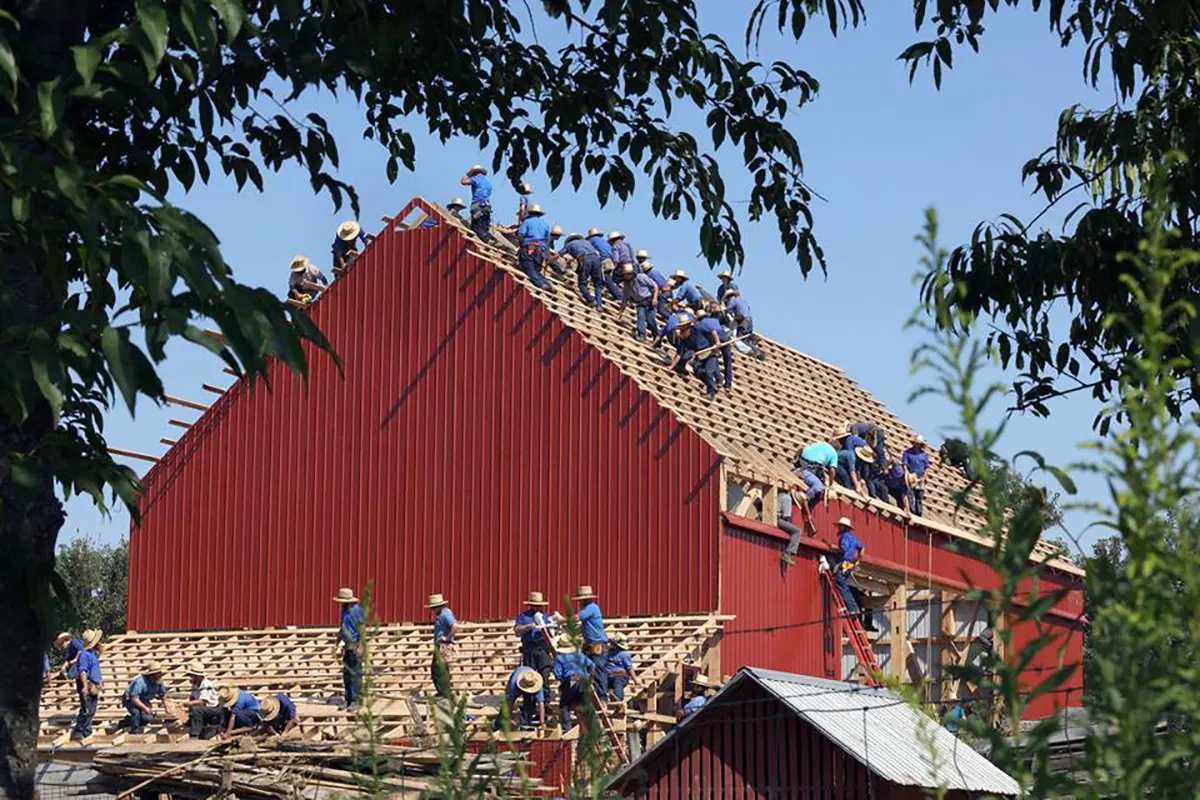 More About The Amish Barn Raising?