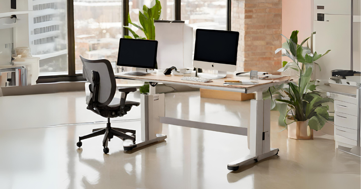 an ergonomic chair in an office