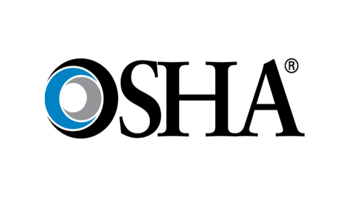 The logo of OSHA.