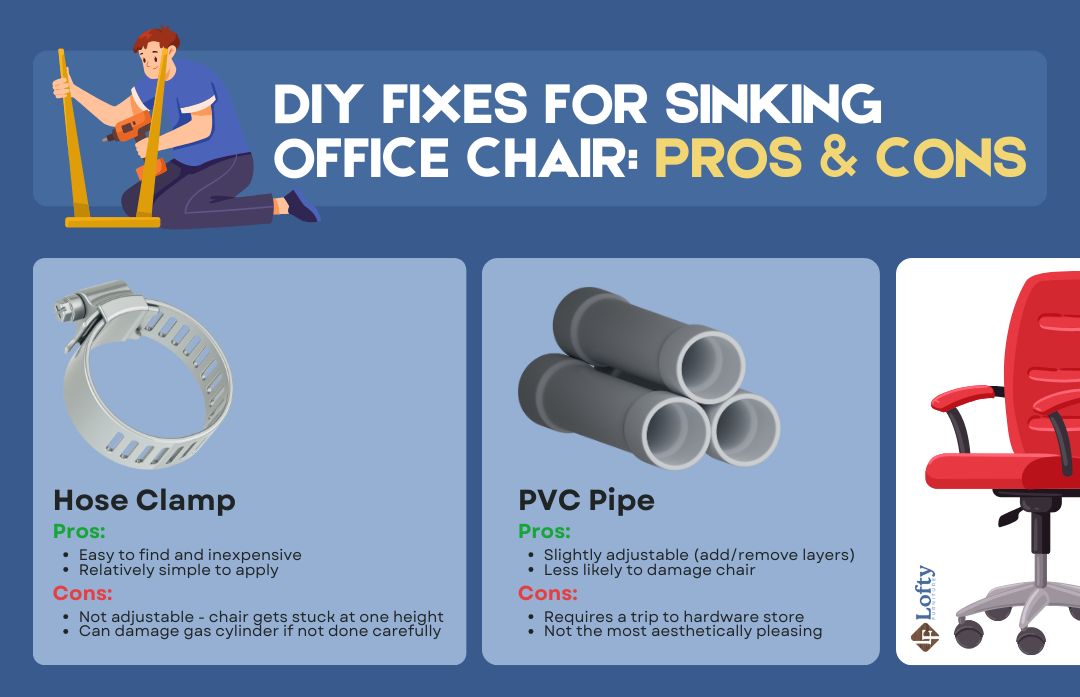 DIY Fixes for Sinking Office Chair