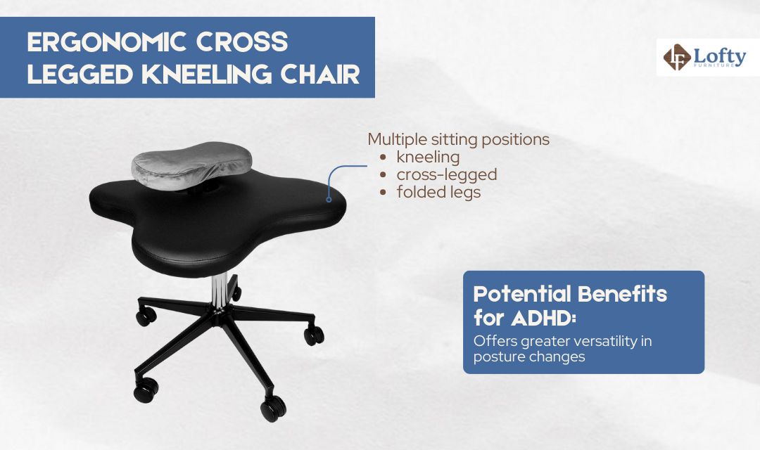 Ergonomic Cross Legged Kneeling Chair