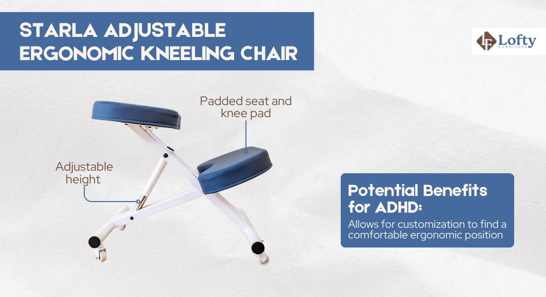 Starla Adjustable Ergonomic Kneeling Chair