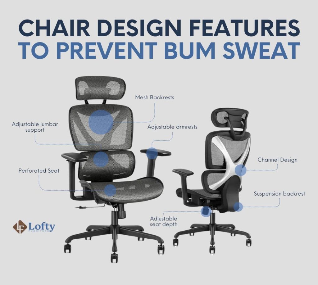 Chair Design Features to Prevent Bum Sweat