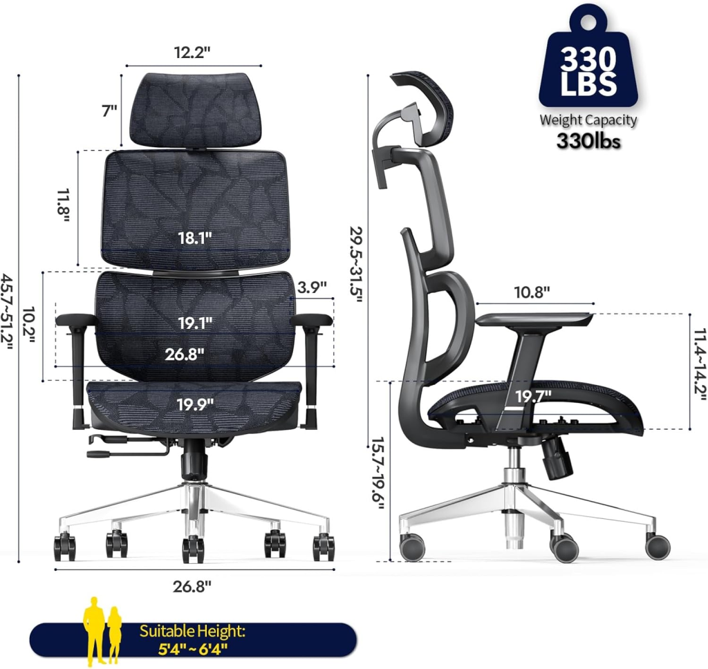 Tonfary Office Chair Ergonomic Desk Chair