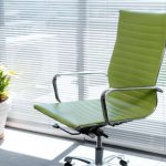 Green office chair