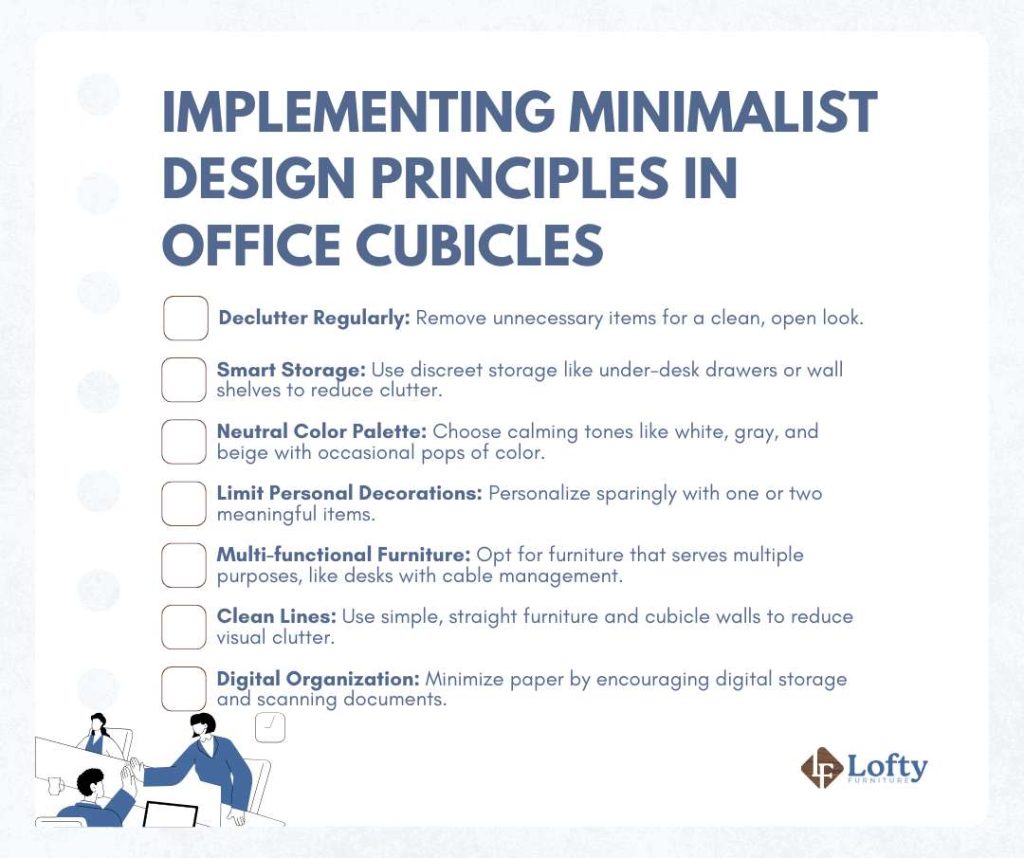 Implementing Minimalist Design Principles in Office Cubicles