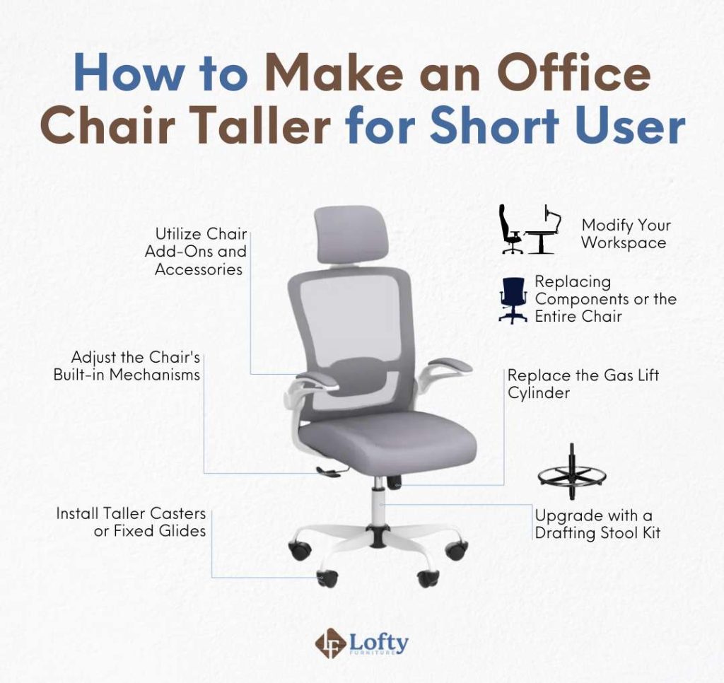 How to Make an Office Chair Taller for Short User