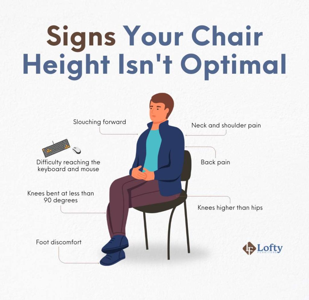 Signs Your Chair Height Isn't Optimal