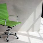 Green office chair