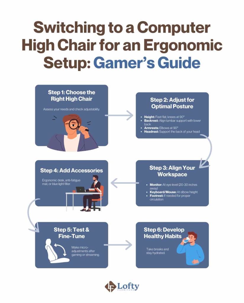 Switching to a Computer High Chair for an Ergonomic Setup - Gamer’s Guide