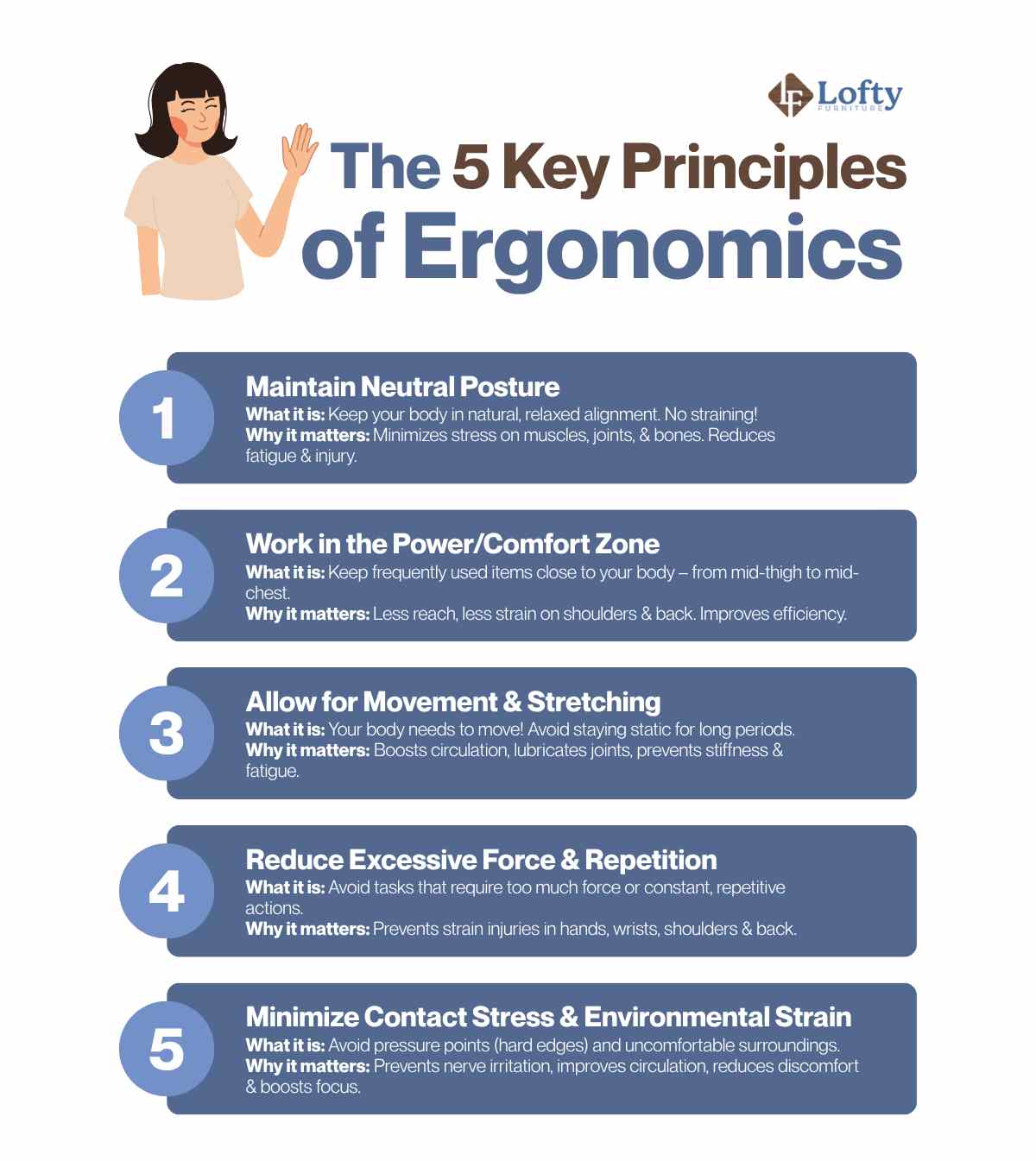 principles of ergonomics The 5 Key Principles of Ergonomics