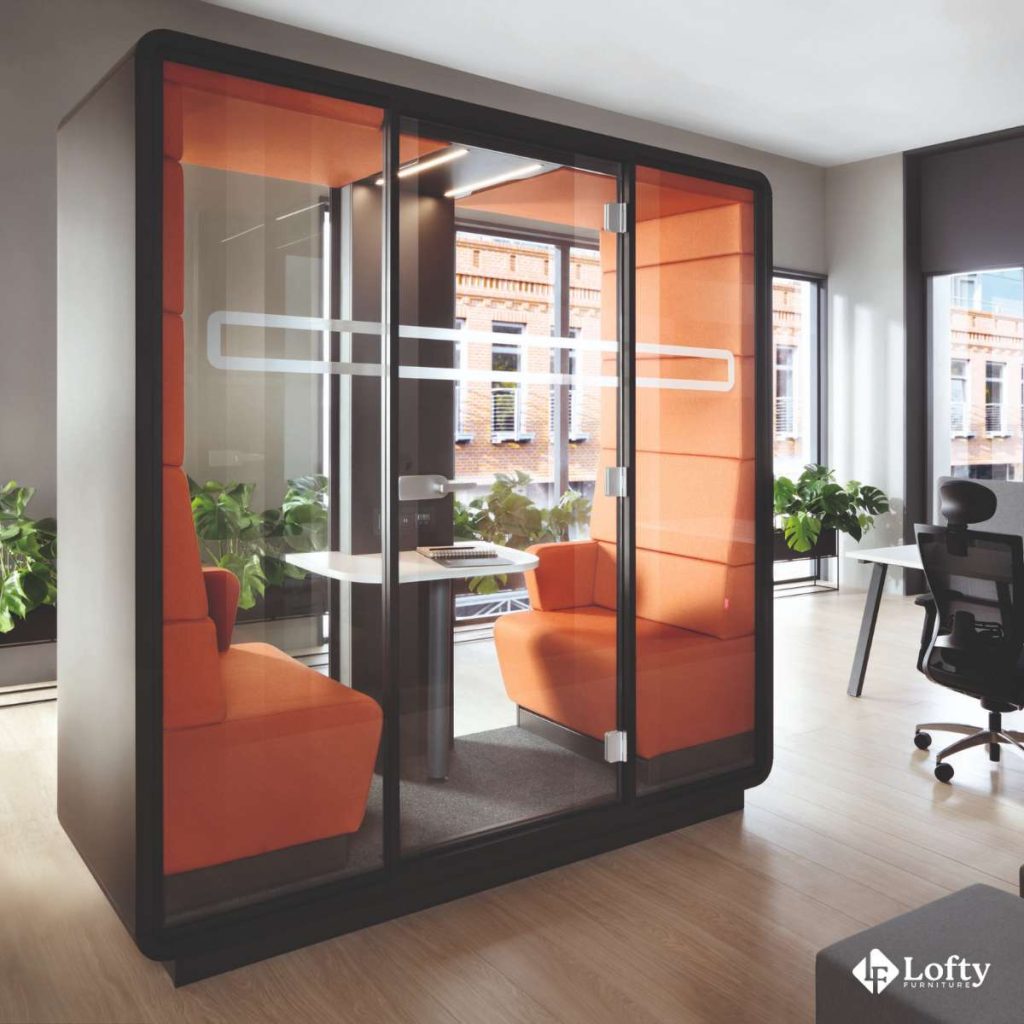 collaborative furniture Acoustic Meeting Pods and Booths
