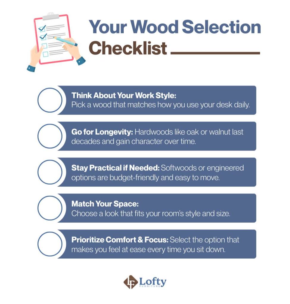 Your Wood Selection Checklist