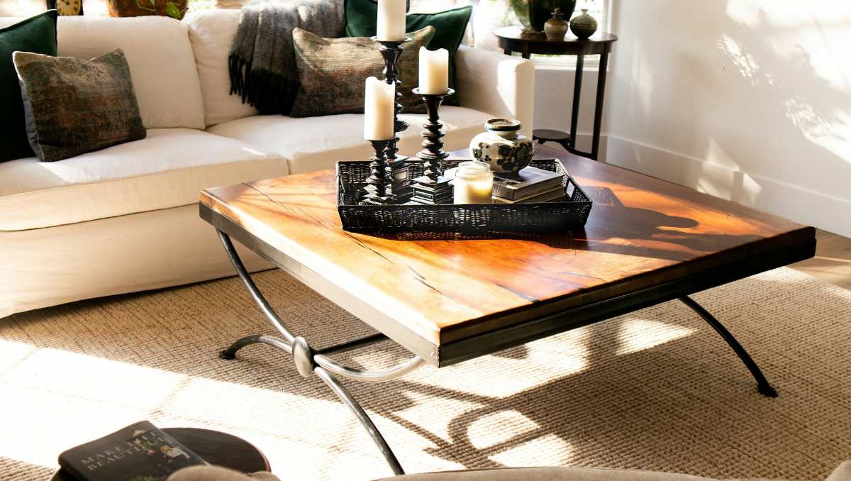 Customized furniture table in the living room
