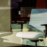 Gray office chair