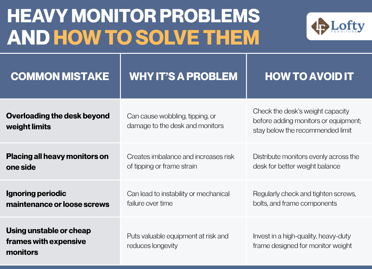 Heavy Monitor Problems