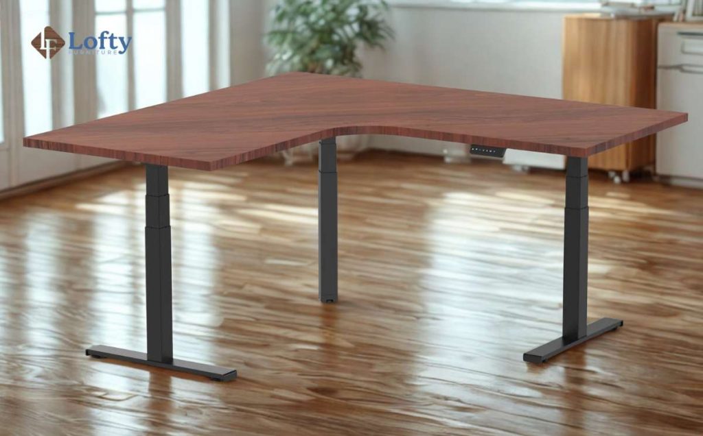 Custom Shapes standing desk