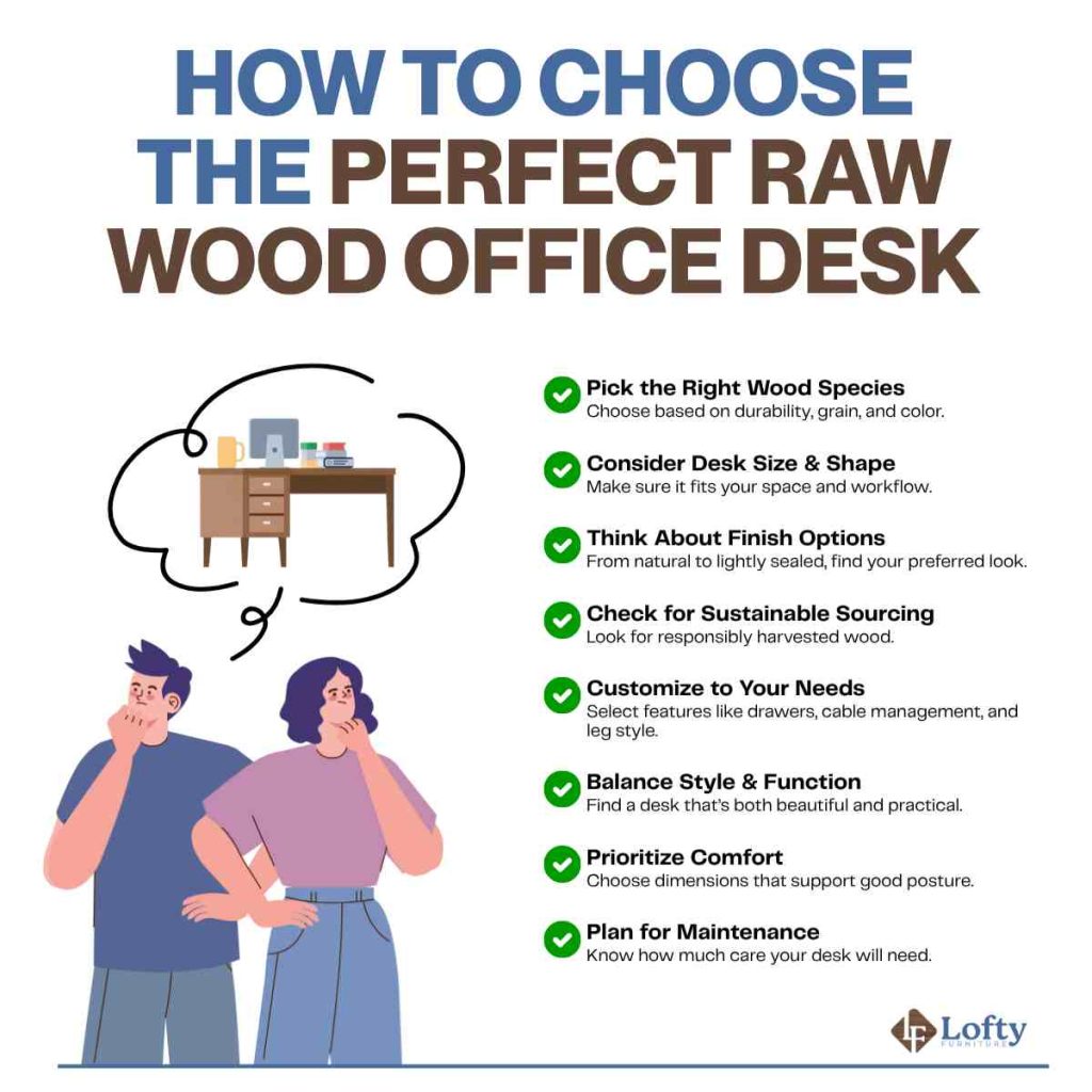 How to Choose the Perfect Raw Wood Office Desk