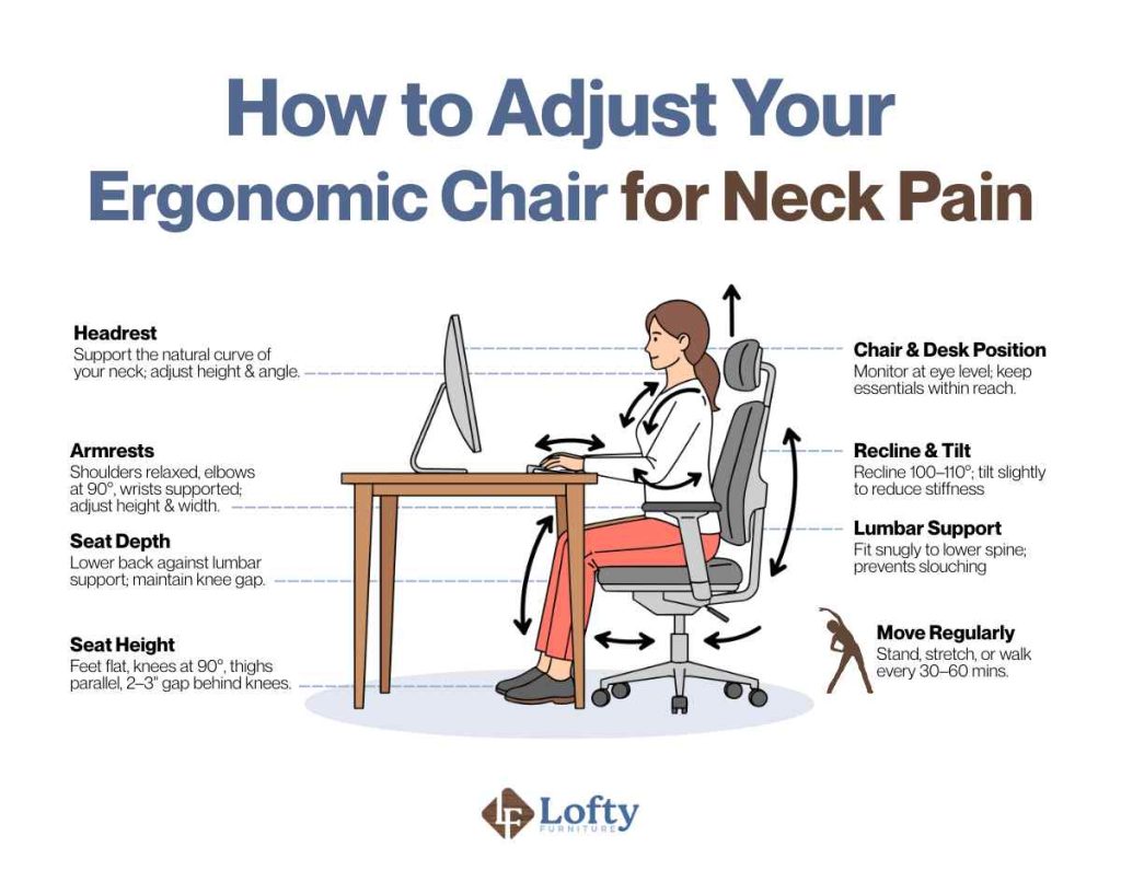 office chair for neck pain How to Adjust Your Ergonomic Chair for Neck Pain