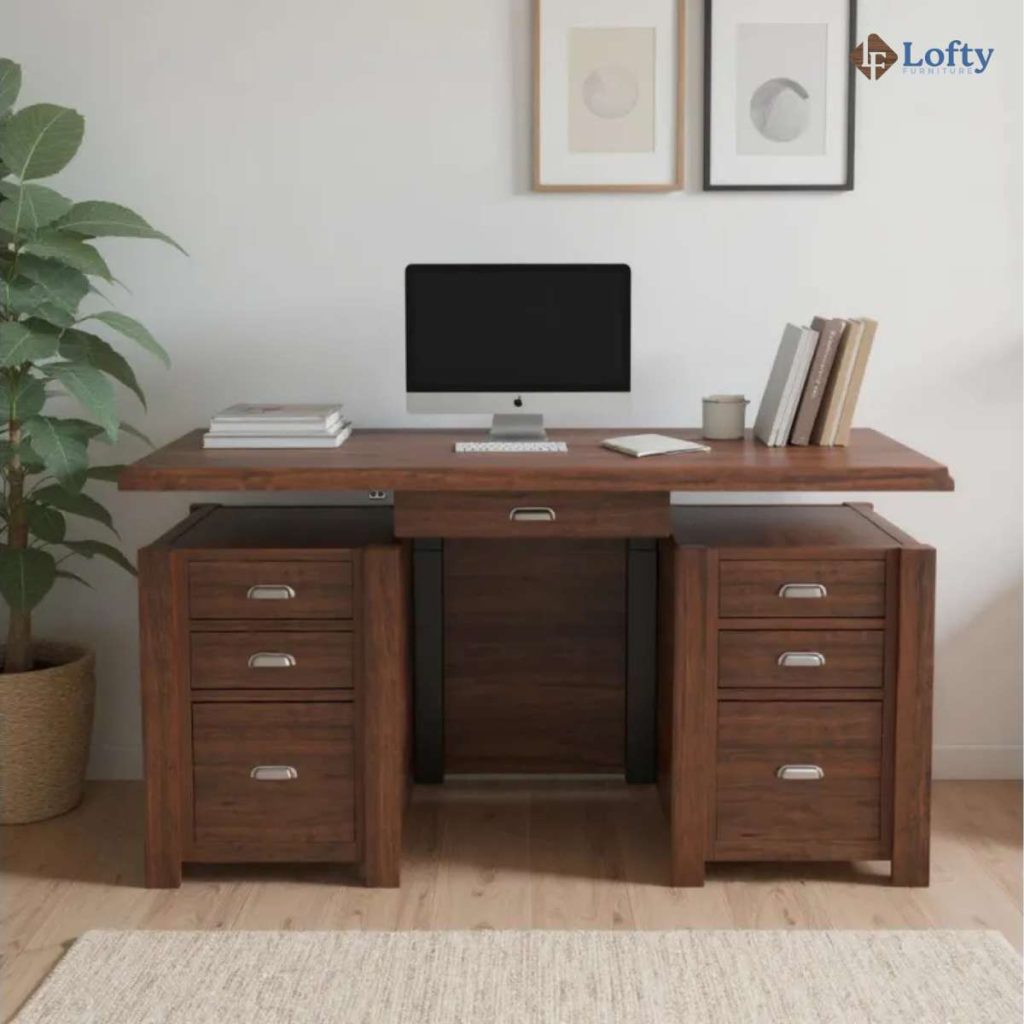 Lofty Furniture amish wood standing desk 1