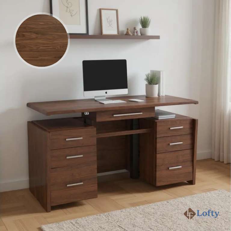 walnut vs mahogany Image of a Walnut desk