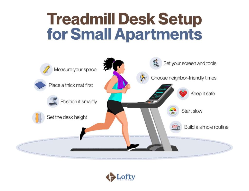 Treadmill Desk Setup for Small Apartments