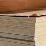 Stack of plywood and solid wood