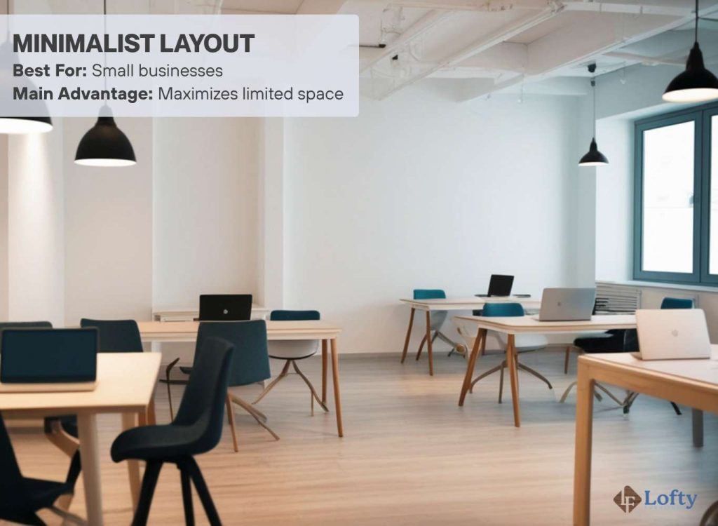 office space planning Minimalist Layout