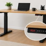 A standing desk with an ASR error
