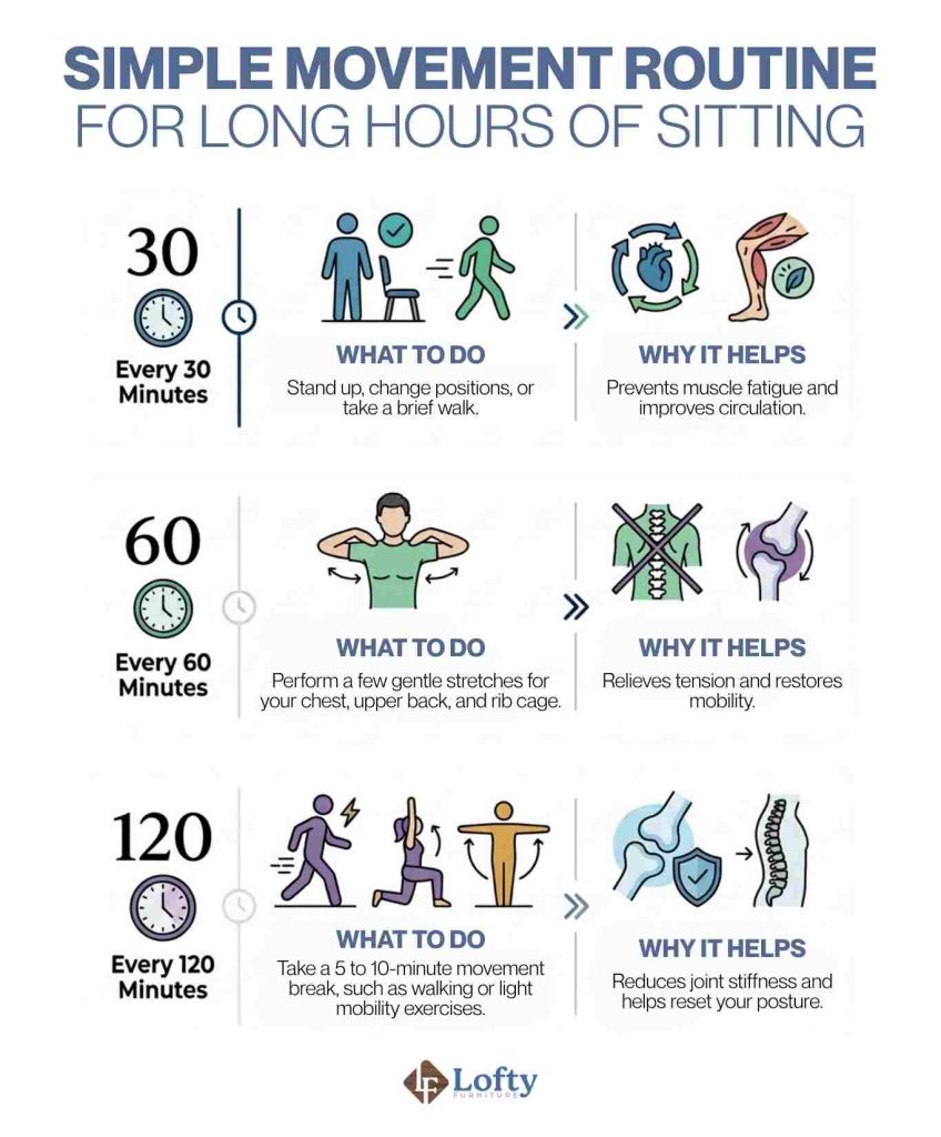 Simple Movement Routine for Long Hours of Sitting
