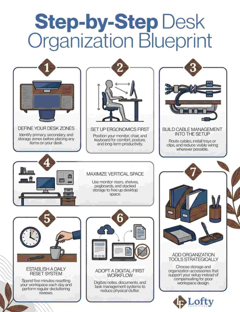 Step-by-Step Desk Organization Blueprint