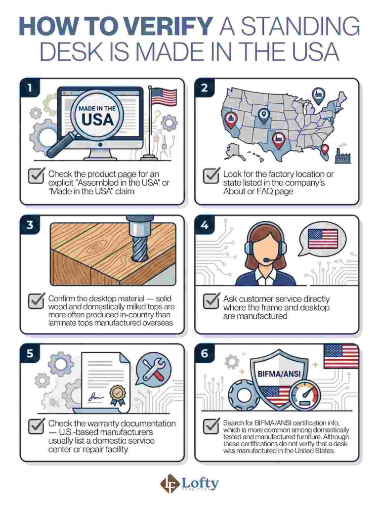 How to Verify a Standing Desk Is Made in the USA