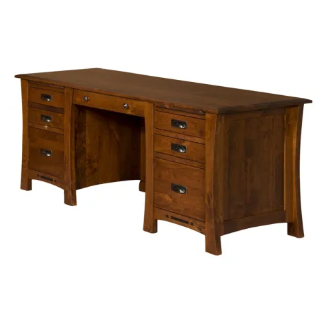 Arts & Crafts Adjustable Height Amish Executive Desk Arts & Crafts Adjustable Height Amish Executive Desk