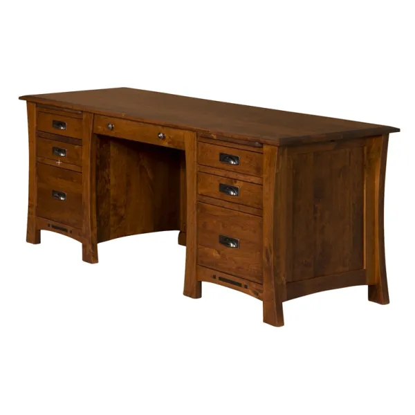 Arts & Crafts Adjustable Height Amish Executive Desk