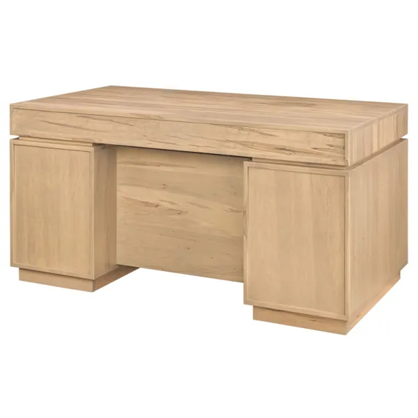 Bordeaux Amish Made Double Pedestal Adjustable Height Desk
