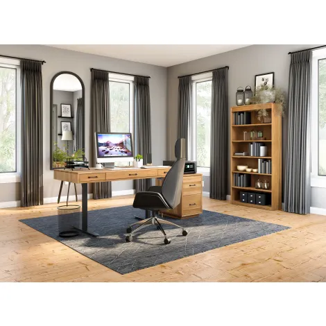 Amish Bordeaux Solid Wood Adjustable Lift Desk Amish Bordeaux Solid Wood Adjustable Lift Desk