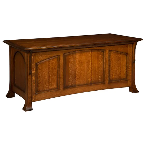 Amish Breckenridge Lift Top Solid Wood Adjustable Executive Desk