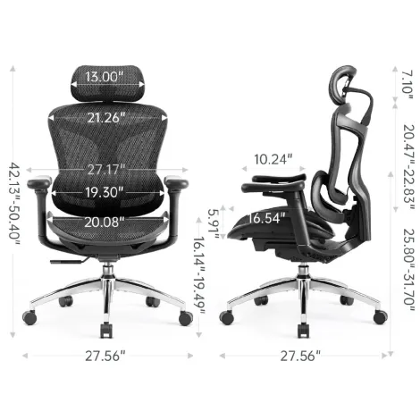 Doro C300 Ergonomic Office Chair With Ultra Soft 3D Armrests - Black Doro C300 Ergonomic Office Chair With Ultra Soft 3D Armrests - Black