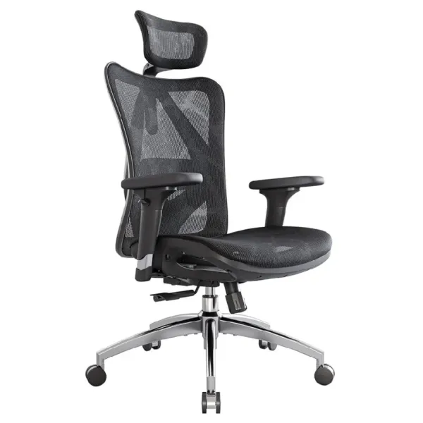 Ergonomic Office Chair with 3 Way Armrests, Lumbar Support and Adjustable Headrest High Back Tilt Function