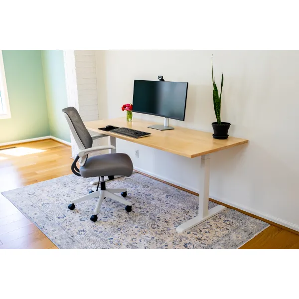 Lofty Height Adjustable Desk with Amish Made Wood Top