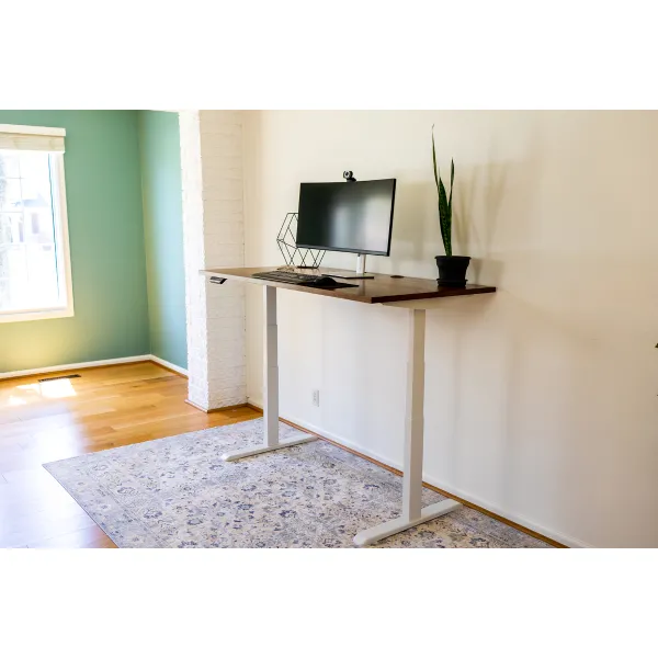 Lofty Height Adjustable Desk with Amish Made Wood Top