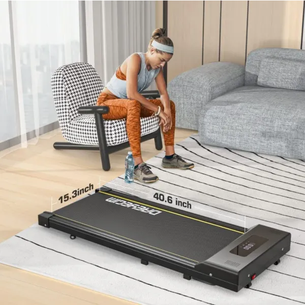 2 in 1 Portable Walking Treadmill with Remote Control Walking Jogging Machine in LED Display