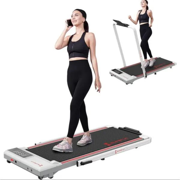 3 in 1 Easy to Store Under Desk Walking Pad - 3.0HP Folding Treadmill, 300 lbs Capacity