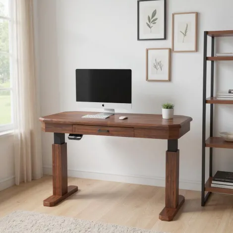 Amish Crafted Fifth Avenue Sit & Stand Desk Amish Crafted Fifth Avenue Sit & Stand Desk