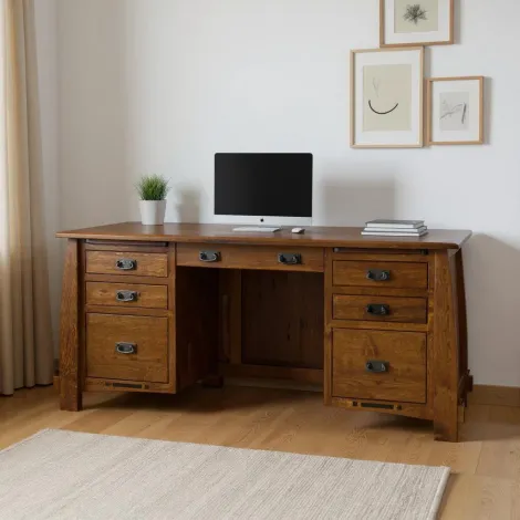 Colebrook Amish Built Executive Sit stand Adjustable Height Desk