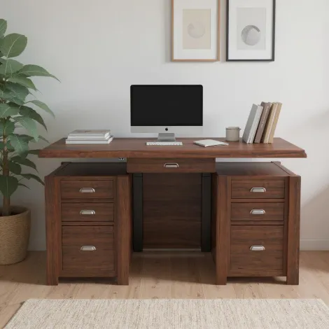 El Paso Executive Amish Adjustable Height Desk