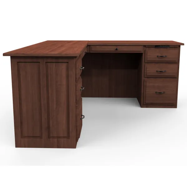 Amish Kingston L Corner Desk with Lift