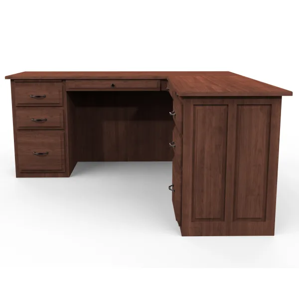 Amish Kingston L Corner Desk with Lift